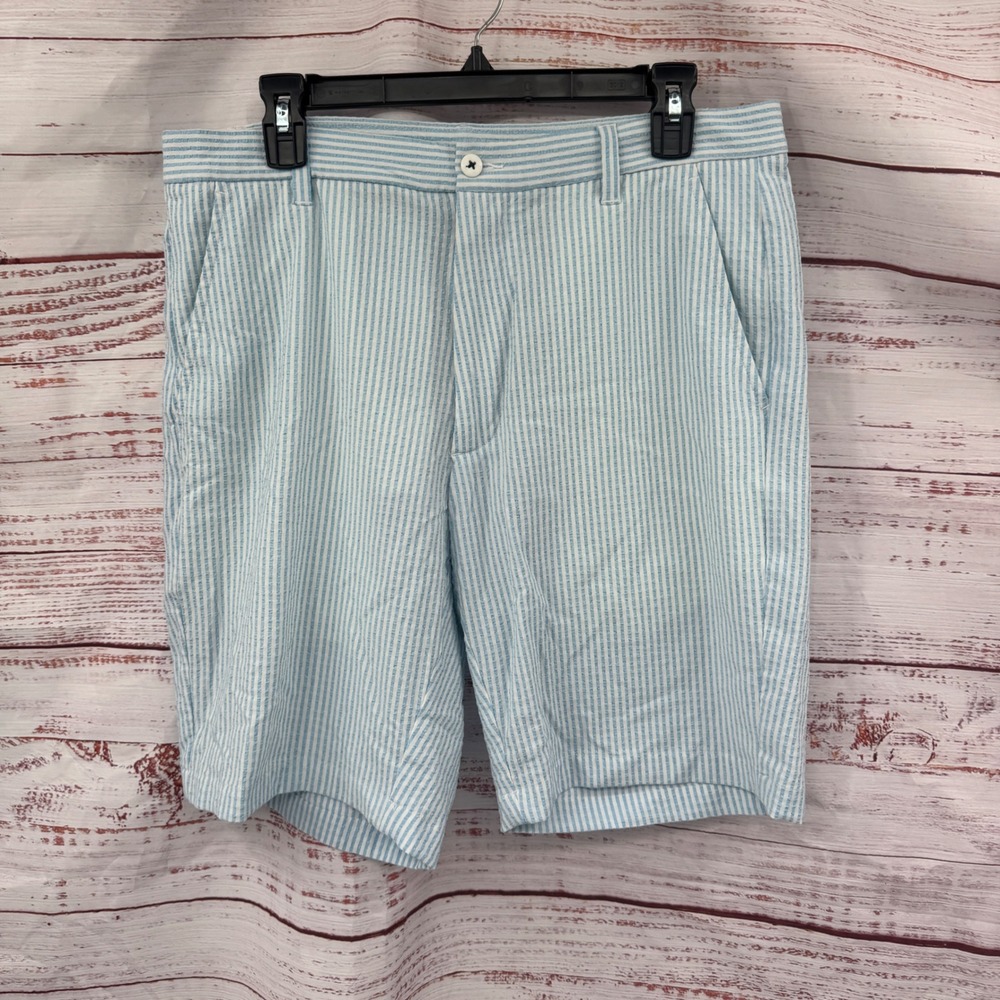 FootJoy Athletic Golf Shorts Mens Size 34 Stripe Seersucker‎ Athletic
